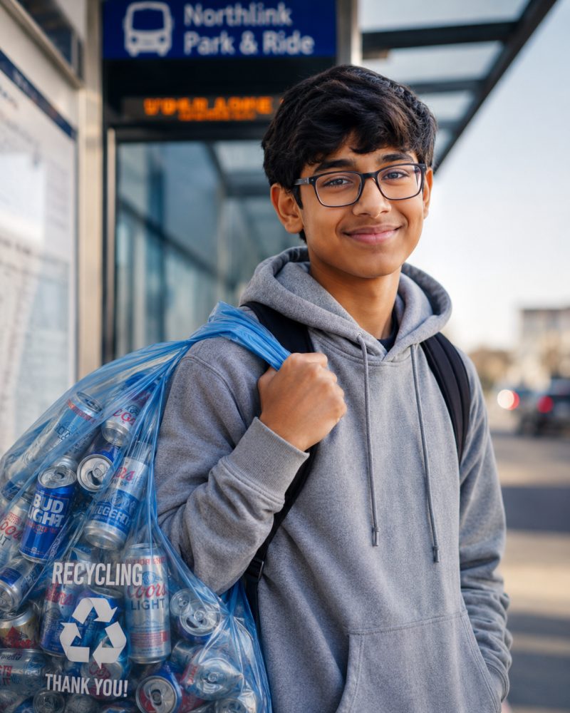 A young BeerCanPickup collector